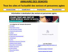 Tablet Screenshot of annuaire-des-seniors.com